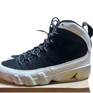 Jordan Men's Black and White High-Top Sneakers